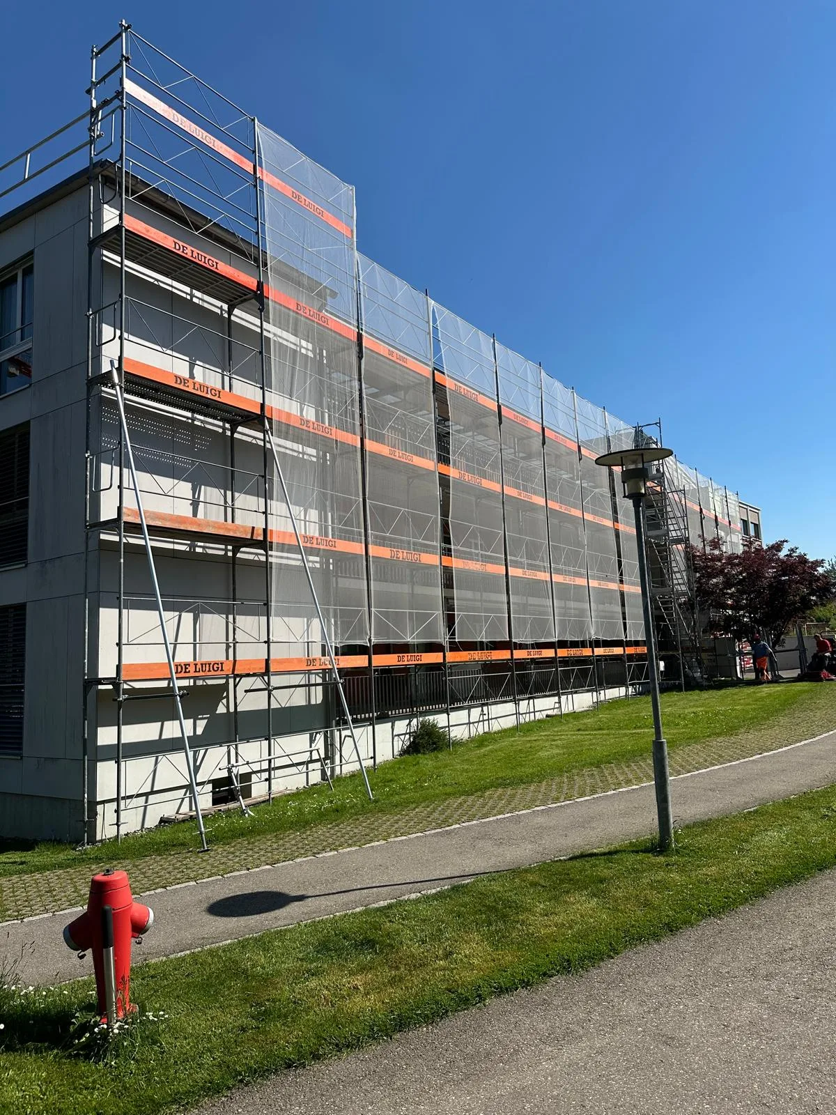 Fassadengerüst Frontansicht