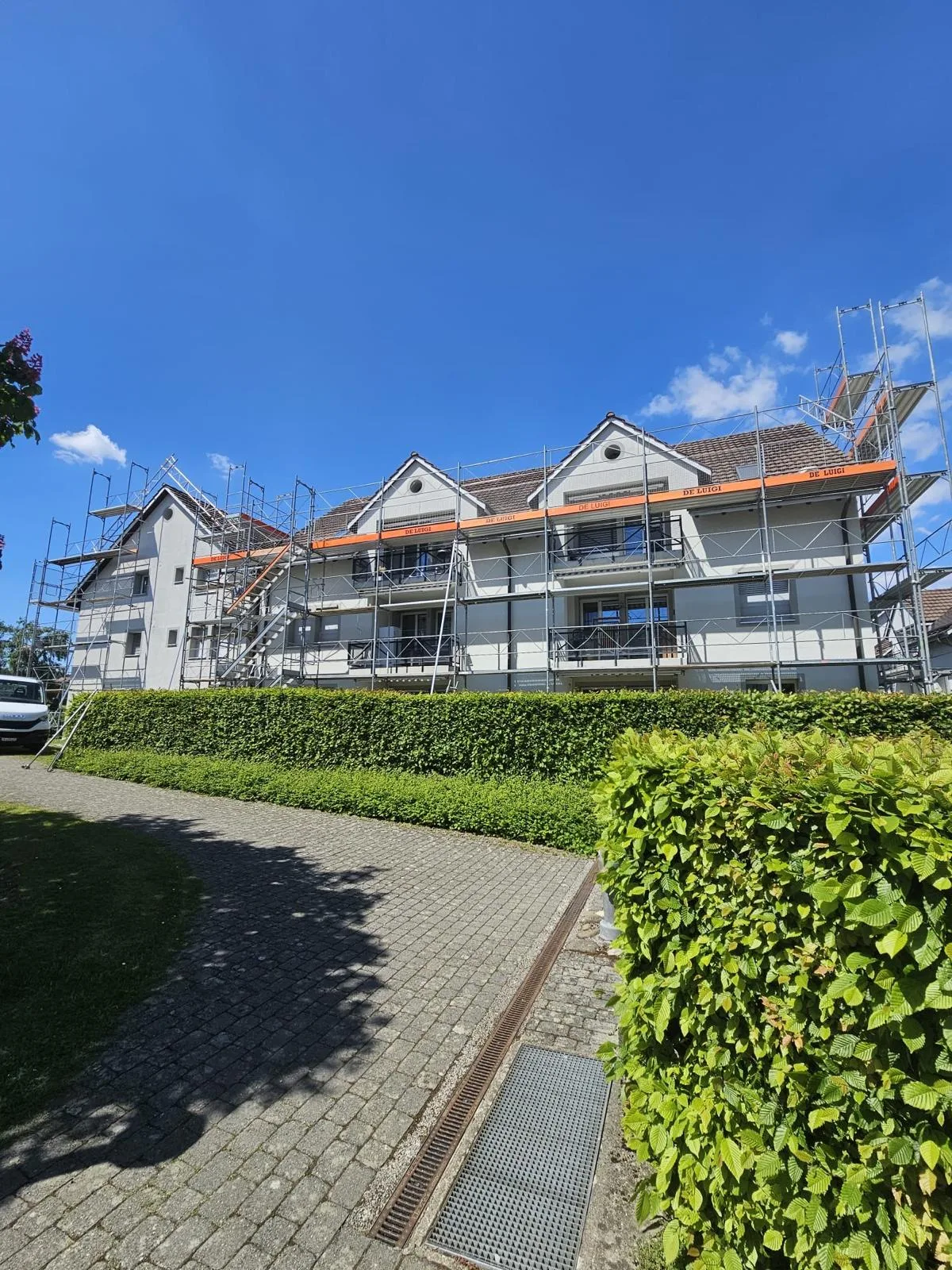 Gerüst Rückansicht