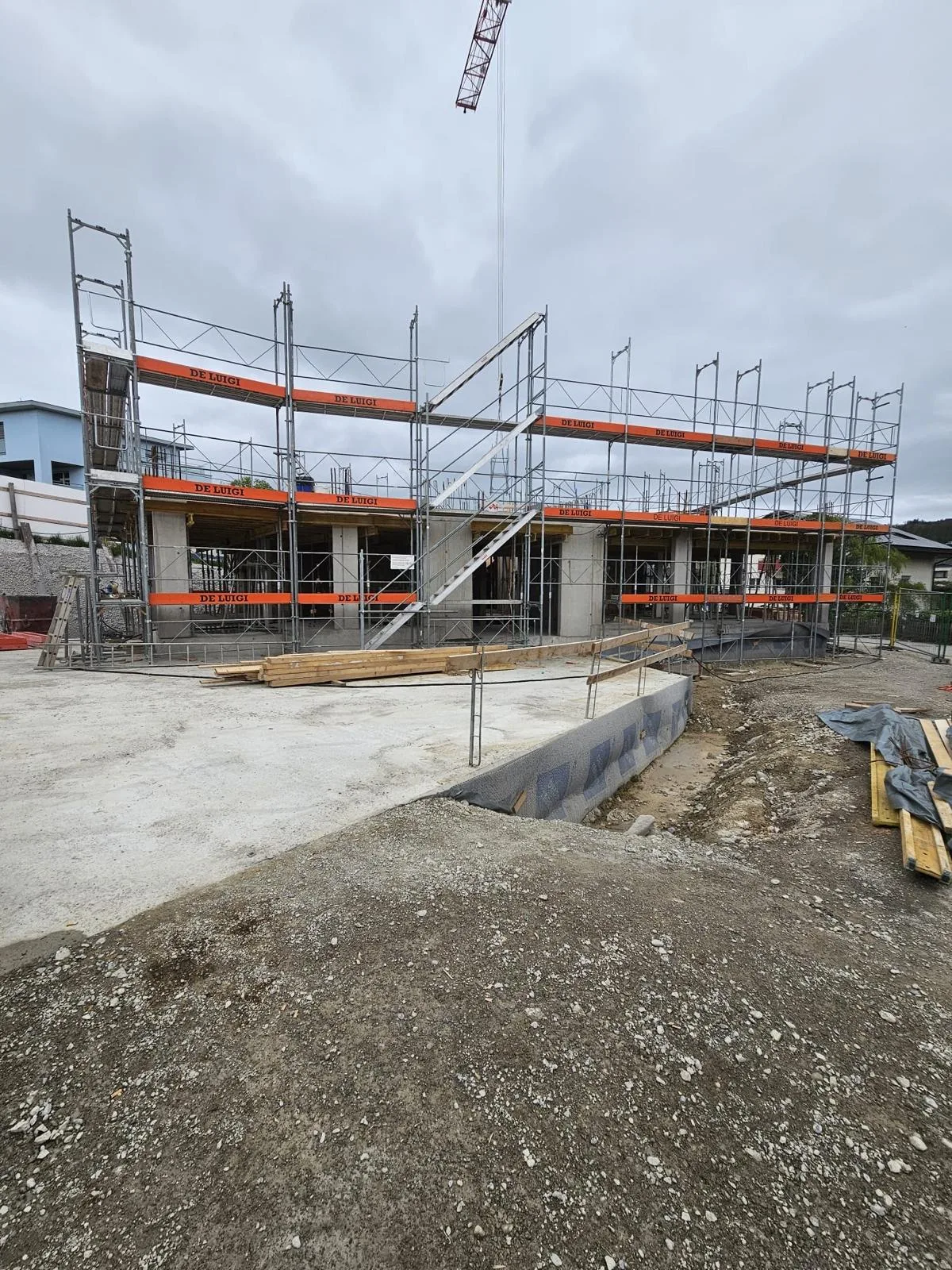 Fassadengerüst Neubau – zweite Perspektive